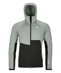 Mikina ORTOVOX Fleece Rib Hoody Men's Green Sage